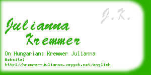 julianna kremmer business card